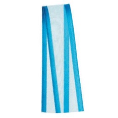 Fita Voal com Cetim Progresso 15mm nº3 - 10m Cor 213 Azul Turquesa - 01 unidade
