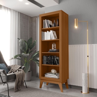 Estante Livreiro 4 Prateleiras com Pés em MDF Versales em Oferta na Shopee