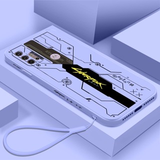 Caixa Macia De Silicone Líquido Punk Cyber Para Moto Motorola G10 G20 G30 G22 G52 G42 G82 G71S G31 G60 G60S G200 S30 E22 E22I
