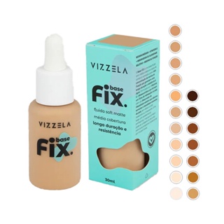 Base Líquida Vizela Media Cobertura Fix em Oferta na Shopee