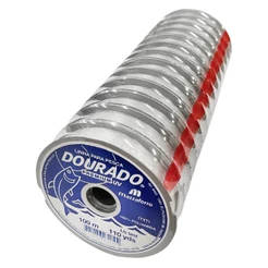 10pç Linha Mono Dourado Premium 0,60mm 37lb 100m Mazzaferro