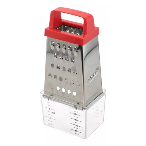 Ralador Fatiador de Queijo Legumes 4 Faces 20cm com Coletor 250ml Casa Cozinha