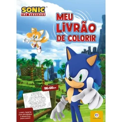 Livro tapete Sonic - Meu livrão de colorir