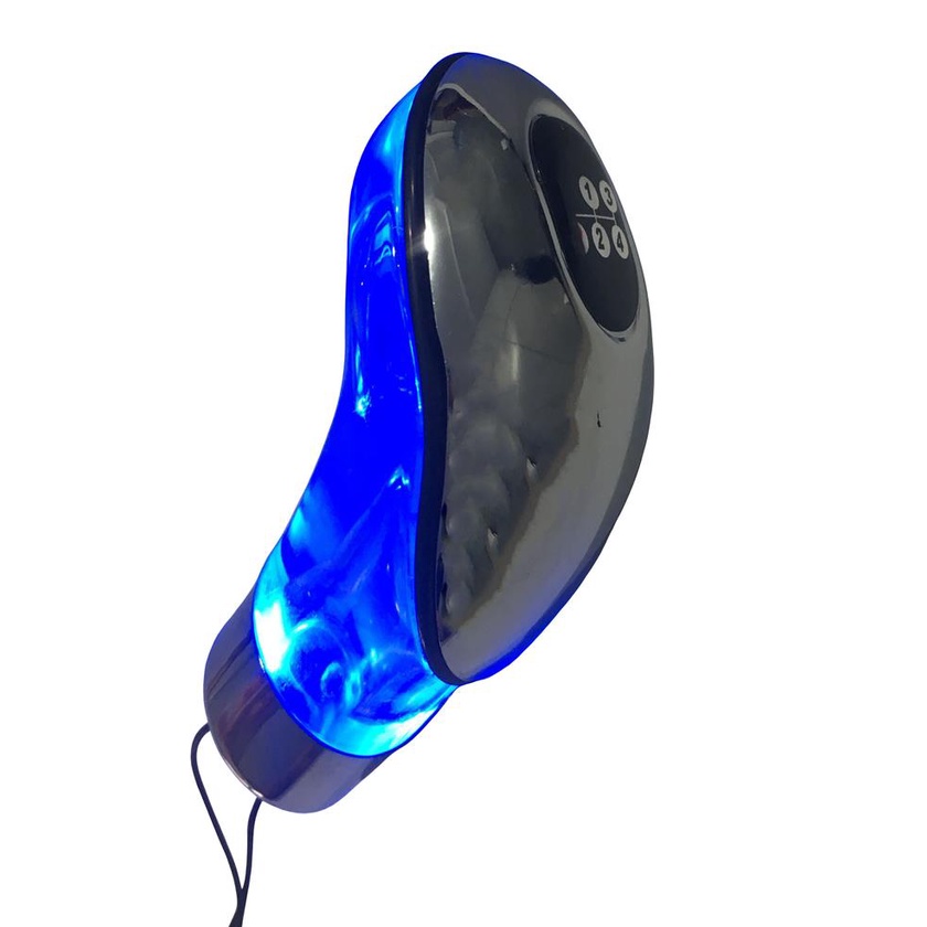 Bola Bolinha Manopla De Cambio Naja 4 Marchas C/ Led Azul