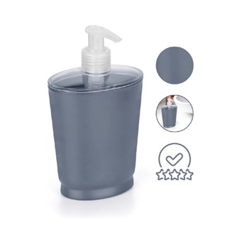 Saboneteira Porta Sabonete Liquido Cinza Acrylic Line Pia