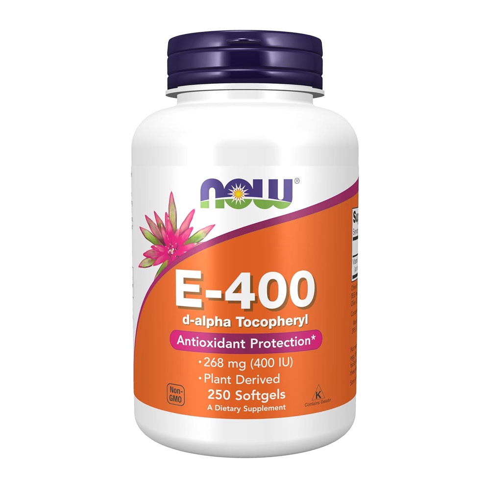 Vitamina E-400 Now Foods D-Alfa Tocoferol 250Sof Importado em Oferta na Shopee