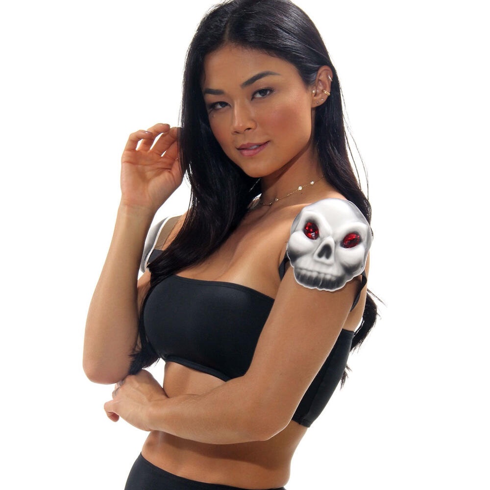 Ombreira De Caveira Adulto Acessório Halloween Abrakadabra