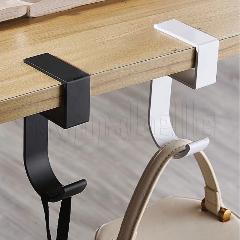 Gancho Lateral De Mesa Para Mochila Estudantil-Ajustável Sem Ganchos Perfurados-Armário Doméstico Multifuncional De 5 Linhas