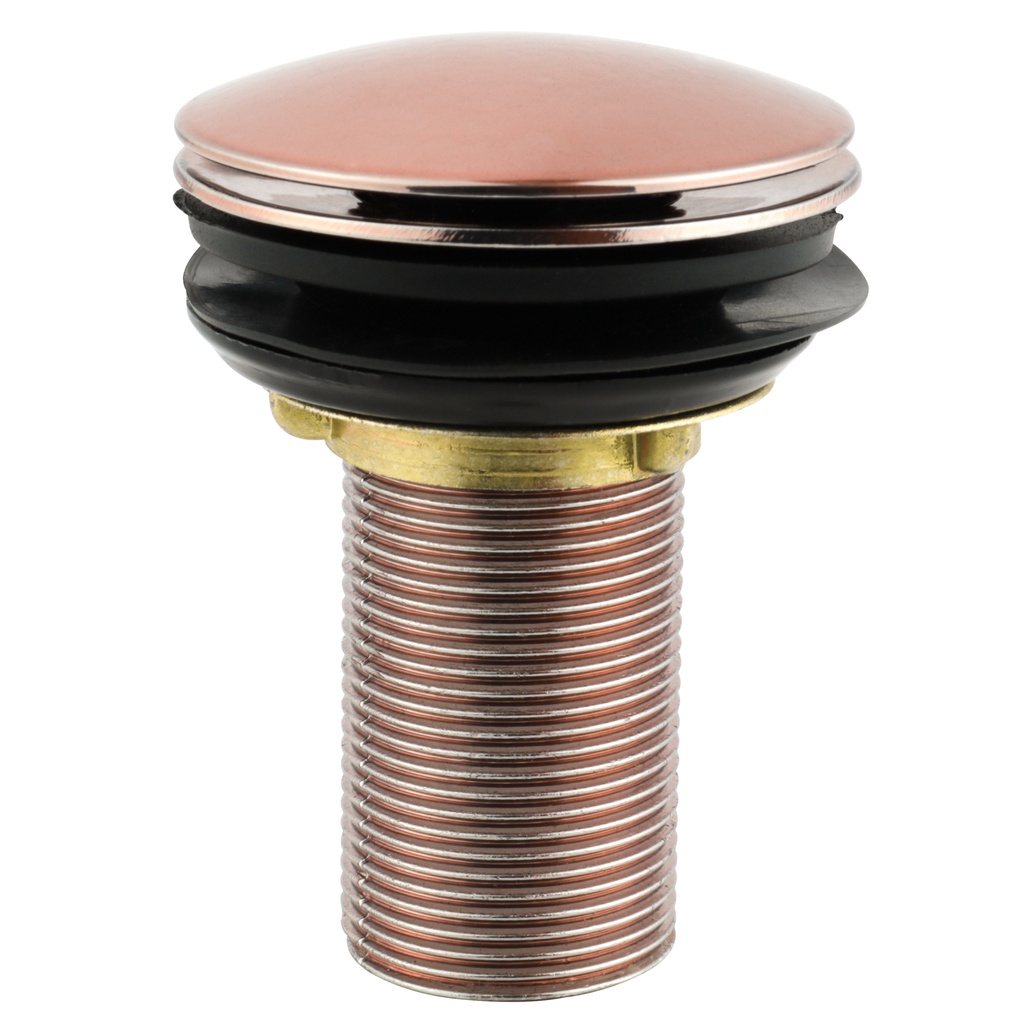 Valvula Ralo Click Rose Gold Pia Lavatório Cuba Metal 7/8