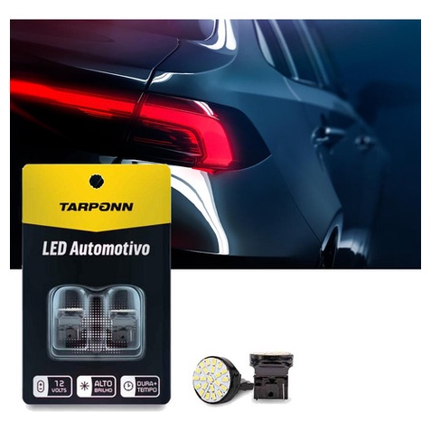 Par Lâmpada Led Ré Traseira Freio T20 1polo 22 Leds em Oferta na Shopee