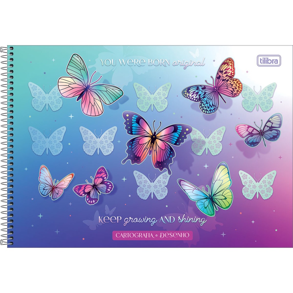 Caderno Espiral CD Cartografia e Desenho Daisy 80 Folhas Tilibra