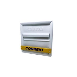 Caixa De Correio Carta Grade Horizontal Branca em Oferta na Shopee