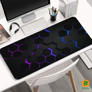 Mouse Pad Gamer Extra Grande 30x80cm Impermeável Antiderrapante Arte Geométrico