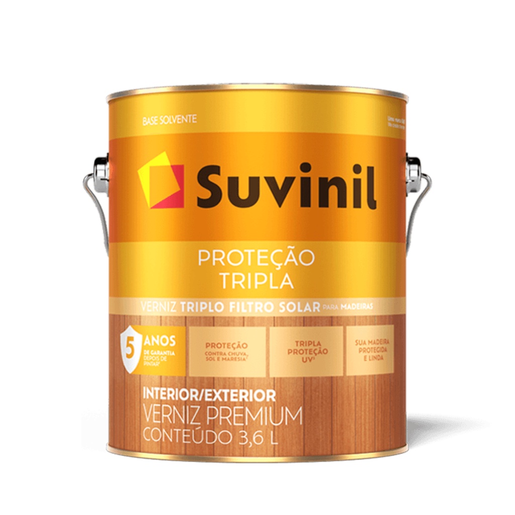 Verniz Proteção Suvinil 3,6l Imbuia, Mogno, Natural em Oferta na Shopee