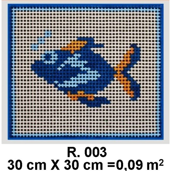 Tela para Bordar Pintada à Mão Tapeçaria em Talagarça Grossa Cru Artesanato Trabalho Manual meio ponto rosinha ponto impar Tela R. 003