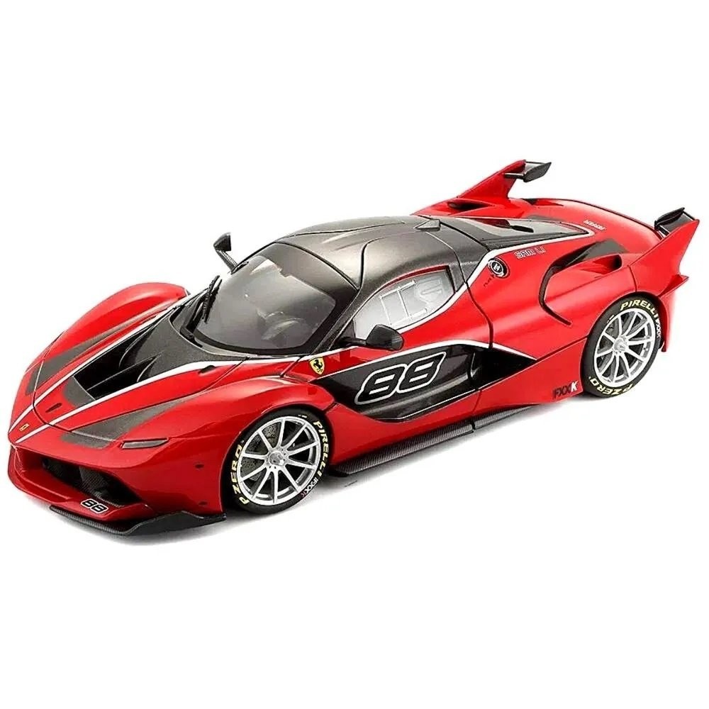 Miniatura Carro Ferrari FXX-K #88 - Signature Series - Vermelho - 1:18 - Burago