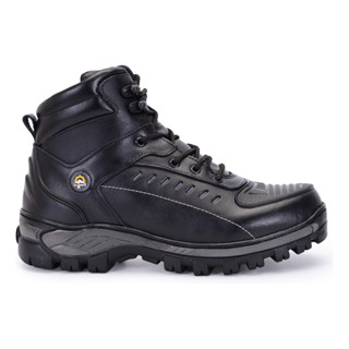 Bota Coturno Motoboy 100% Couro Legitimo Palmilha Gel Ref024 em Oferta na Shopee