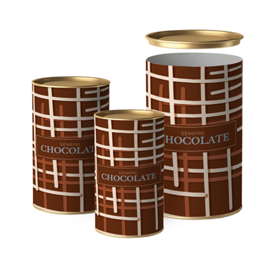 Lata para Ovo de Páscoa Rígida - Sempre Chocolate - 1 unidade - Cromus - Rizzo - Home & Living