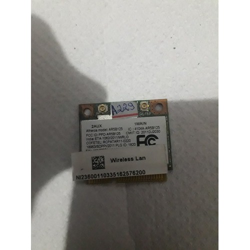 Placa Pci Wifi Wireless Atheros Ar5b125 Acer V5 Original 229