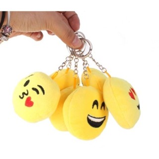 Kit 12 Chaveiro emoji pelúcia em Oferta na Shopee