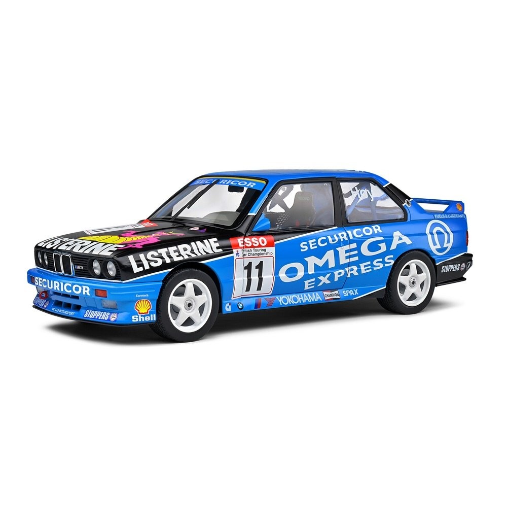 Miniatura Carro BMW E30 M3 BTCC #21 (1991) - Azul - 1:18 - Solido