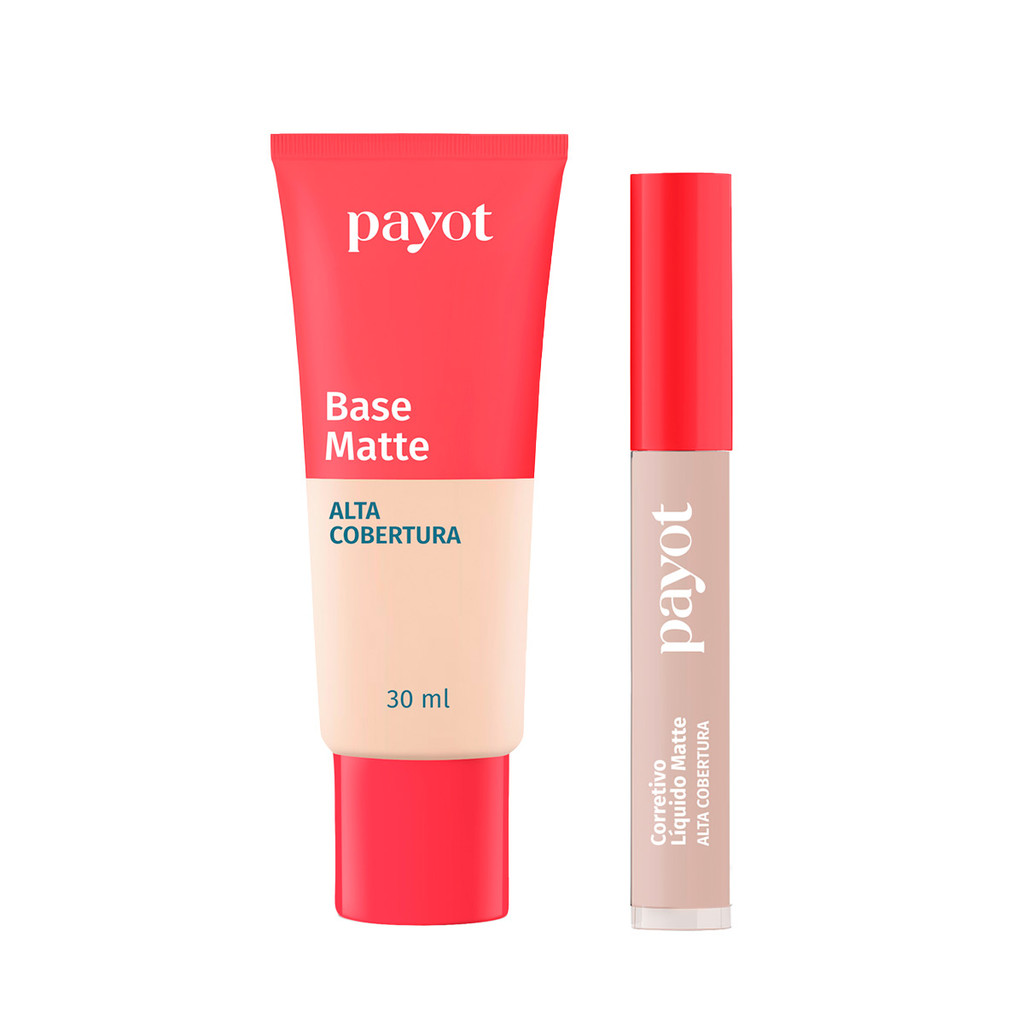 Kit Base  1.0 + Corretivo 1.0 Alta Cobertura Chérie Payot - 1 em Oferta na Shopee