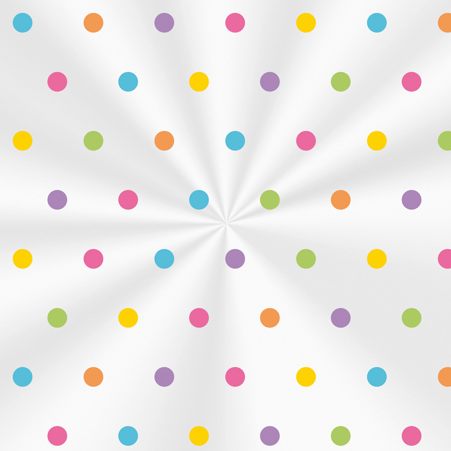 Saco Adesivado Decorado com Aba - Dots Colors - 100 unidades - Cromus - Rizzo - Home & Living