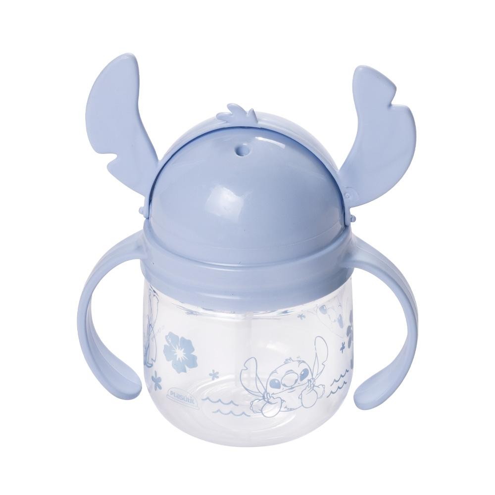 Caneca Stitch Treinamento Transição Canudo 260 ml Plasútil em Oferta na Shopee