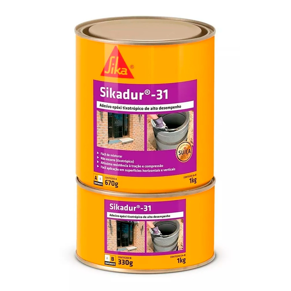 Adesivo Sikadur 31 Branco 1kg Sika - Home & Living