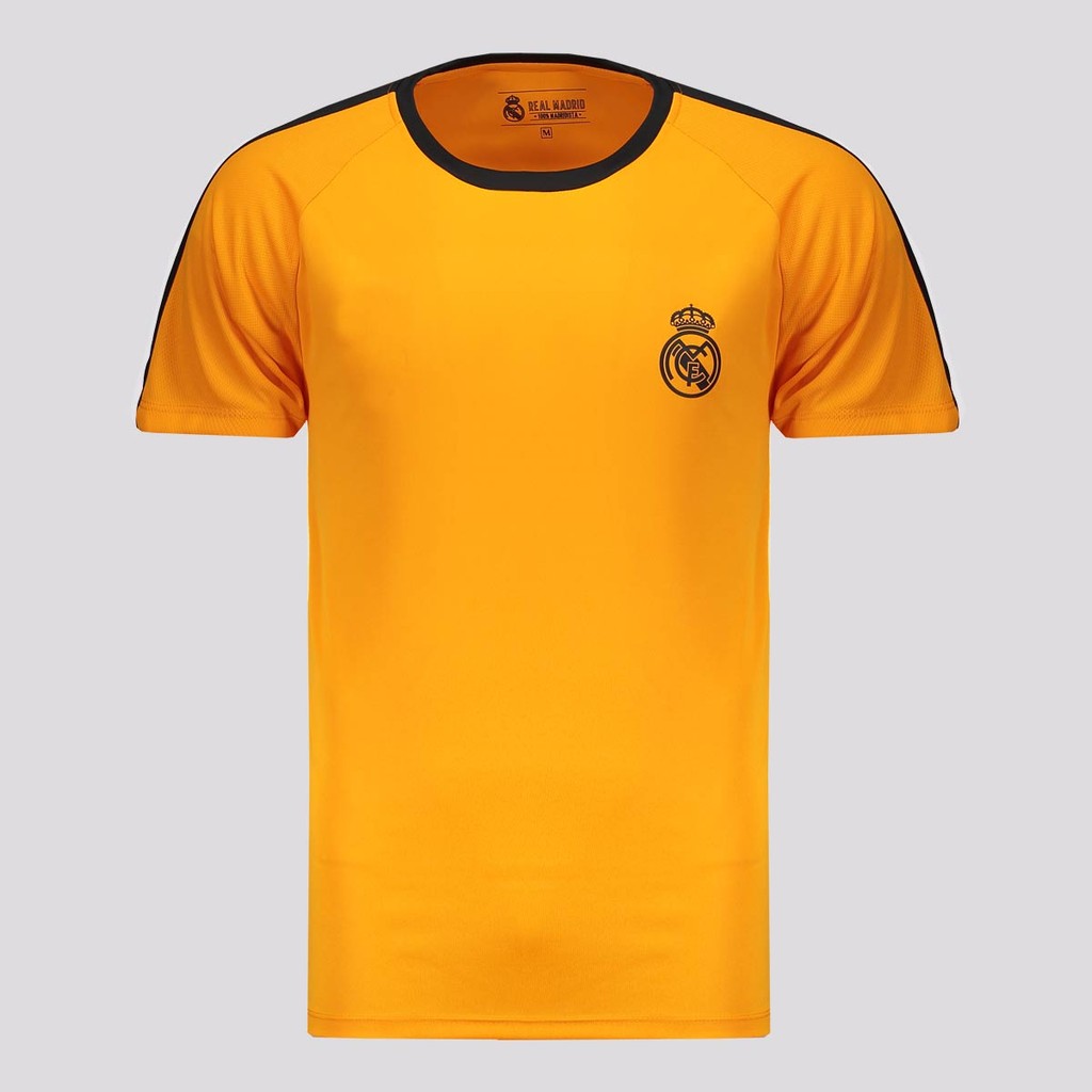 Camisa Real Madrid Dry Fit Juvenil Laranja em Oferta na Shopee