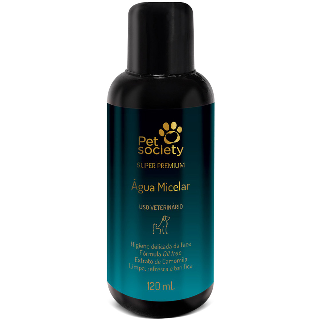 Água Micelar Pet Society Para Cães/Gatos Premium 120ml - Pets