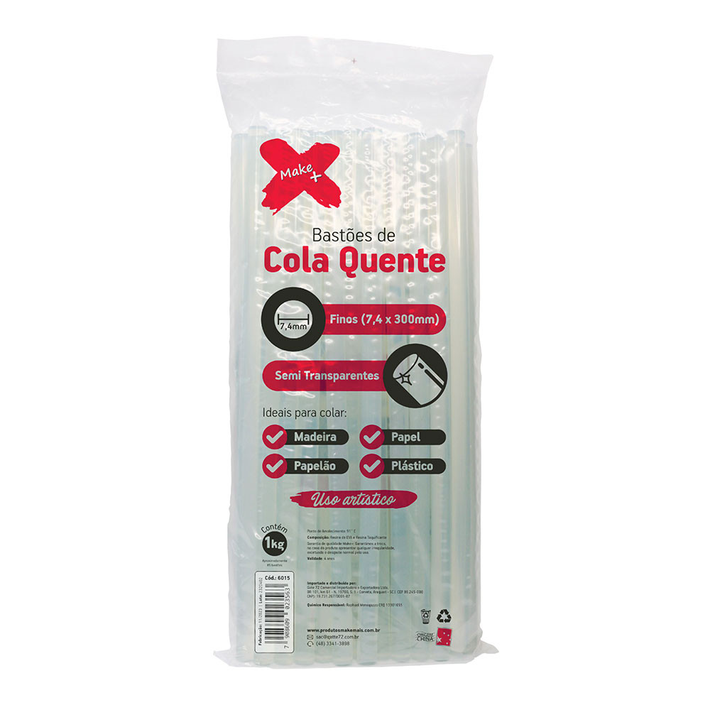 Cola quente para pistola fina 1kg Gatte em Oferta na Shopee