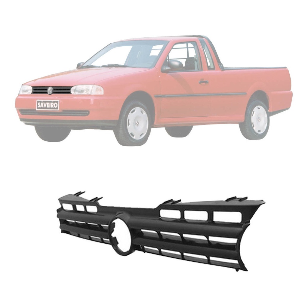 Grade Dianteira Vw Saveiro Bola G2 1994 1995 1996 1997 1998 1999 Preto