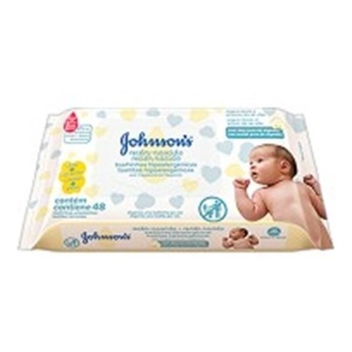 Toalhinhas Umedecidas Johnsons Baby Recém Nascido 48 Un