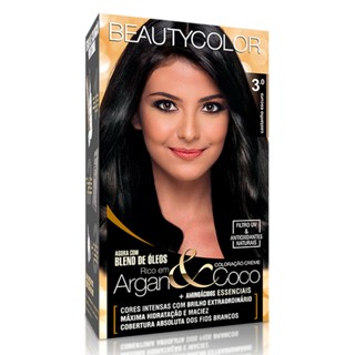 Kit Tintura Beauty Color Castanho Escuro 3.0