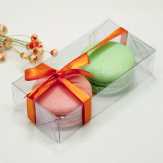 Caixa para 2 macarons em acetato transparente 10x5x2,5 em Oferta na Shopee