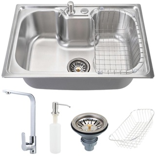 Cuba para cozinha gourmet pia inox com acessórios carajás e Torneira para cozinha gourmet misturador monocomando Tapajós em Oferta na Shopee