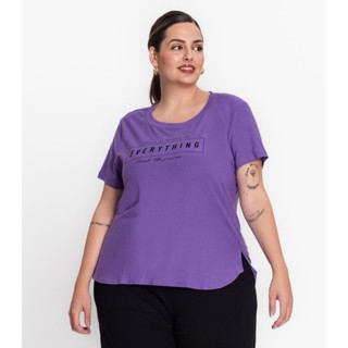 Blusa Feminina Plus Size Everything Secret Glam Roxo