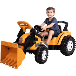 Tratorzinho de Pedal Infantil Biemme Big Boss com Pa Amarelo em Oferta na Shopee