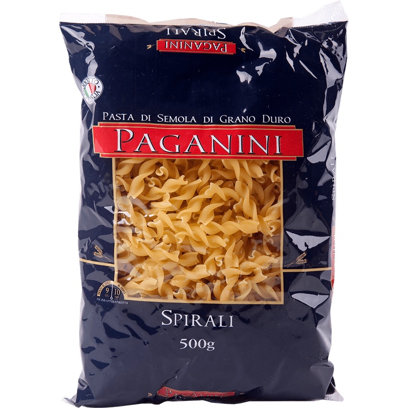 MACARRÃO PAGANINI FUSILLI (SPIRALI) 500G