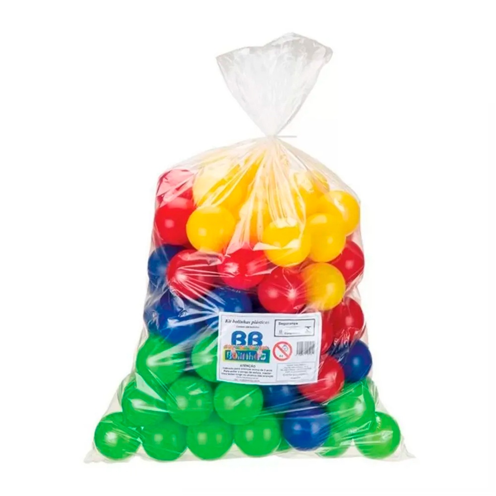 Kit 50 Bolinhas Plásticas Coloridas Infantil - Dispropil - Mom & Baby