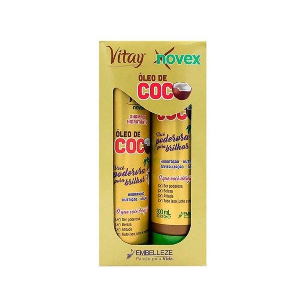 Kit Shampoo + Condicionador Novex Óleo De Coco em Oferta na Shopee