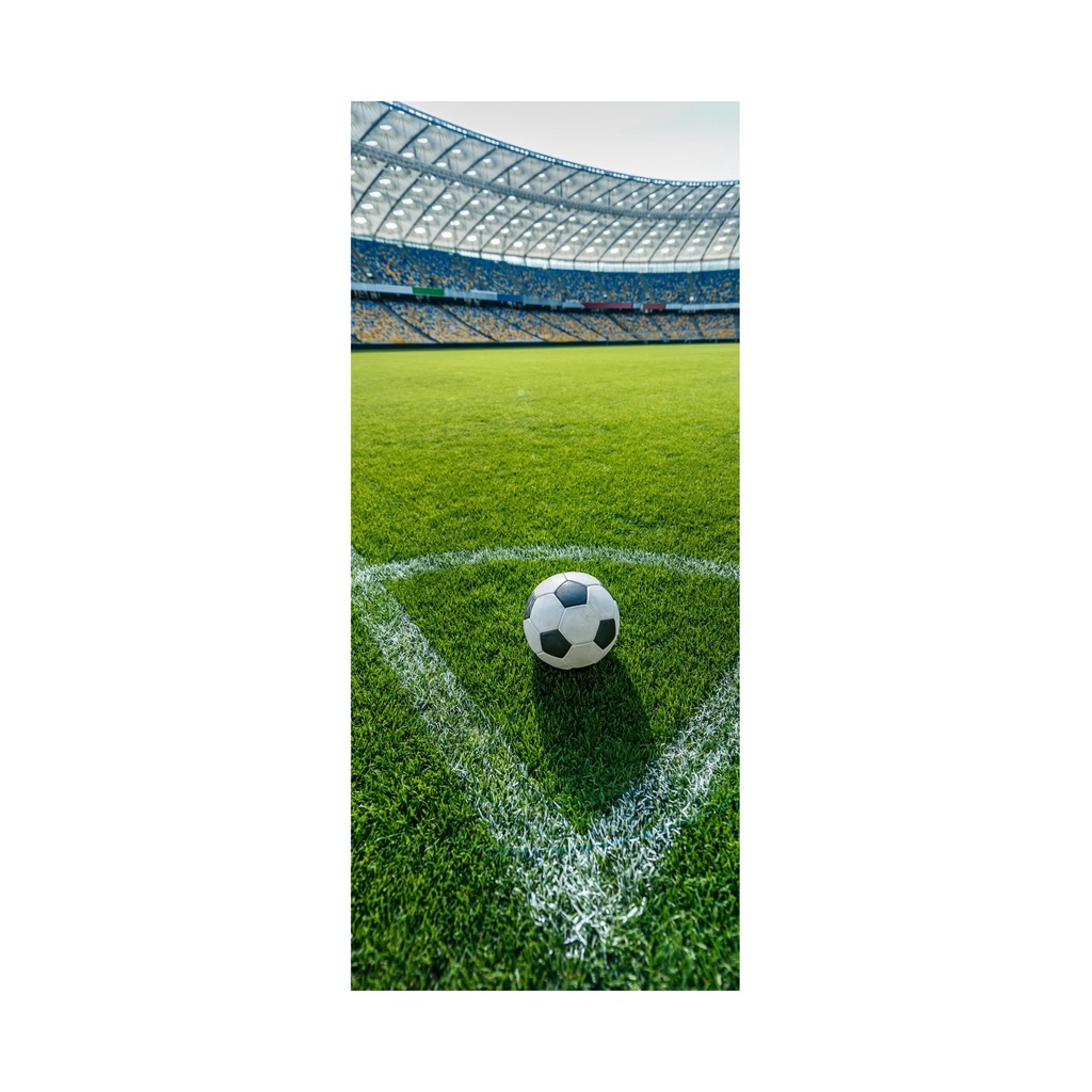 Adesivo Decorativo Porta Campo De Futebol Brasil Bola Gol