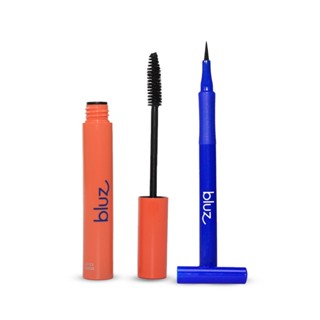 Kit 2 itens - Caneta Delineadora para Olhos Bluz Preta | Máscara de Cílios Growactive Bluz Preta em Oferta na Shopee