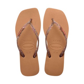 Chinelo Havaianas Slim Square Logo Metallic