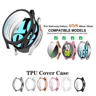 Capa De Proteção Macia TPU De Tela Cheia Para Relógio Samsung Galaxy 4/5/6 40mm 44mm Relógio4 Relógio5 Pro 45mm Relógio6