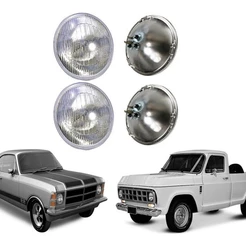 Par Farol Blindado Sealed Bean 180 Mm Gm C10 D10 D60 Opala Chevette