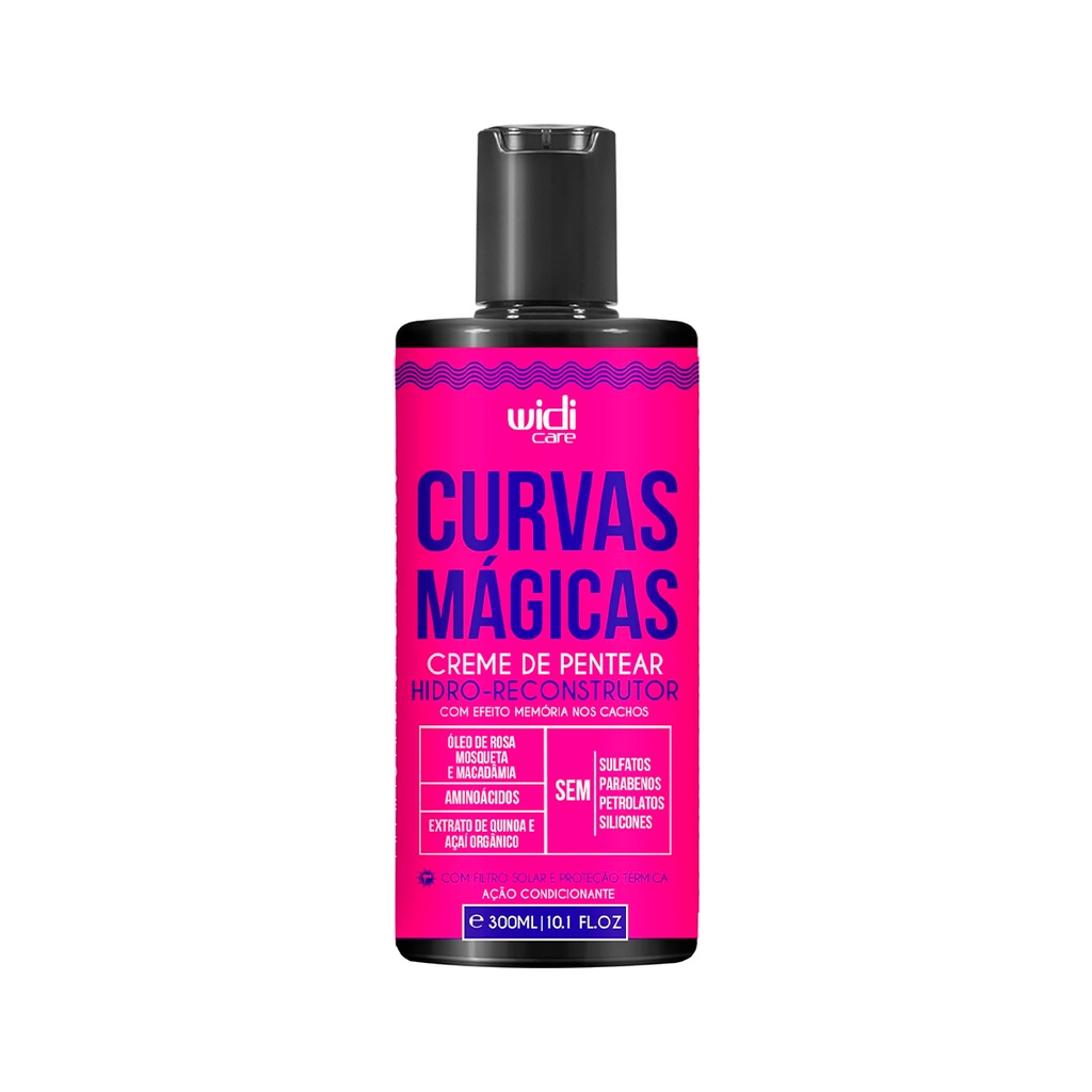 Curvas Mágicas Creme de Pentear Hidro-Reconstrutor 300ml - Widi Care em Oferta na Shopee