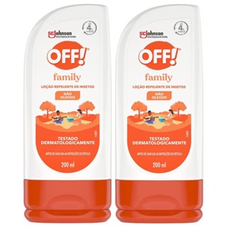 Kit 2 Repelente de Insetos Off! Loção Family 200ml