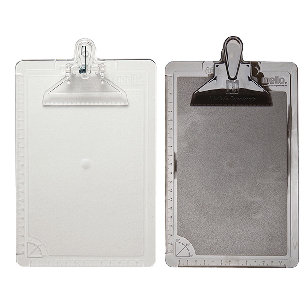 Prancheta Pequena 1/2 Ofício C/ Prendedor Executiva Dello em Oferta na Shopee